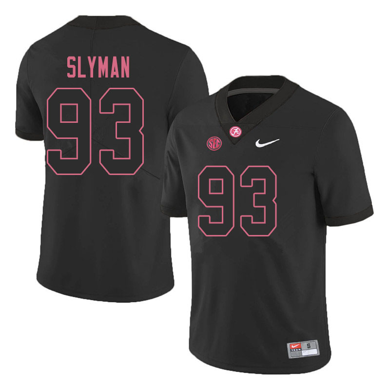 Men's Alabama Crimson Tide Tripp Slyman #93 2019 Blackout College Stitched Football Jersey 23IL071GC